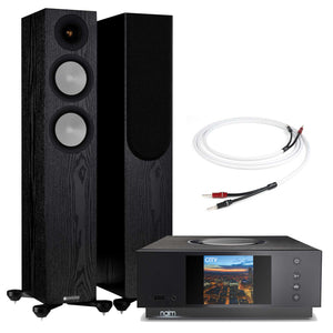 Naim Uniti Atom with Monitor Audio Silver 200 7G Black Oak