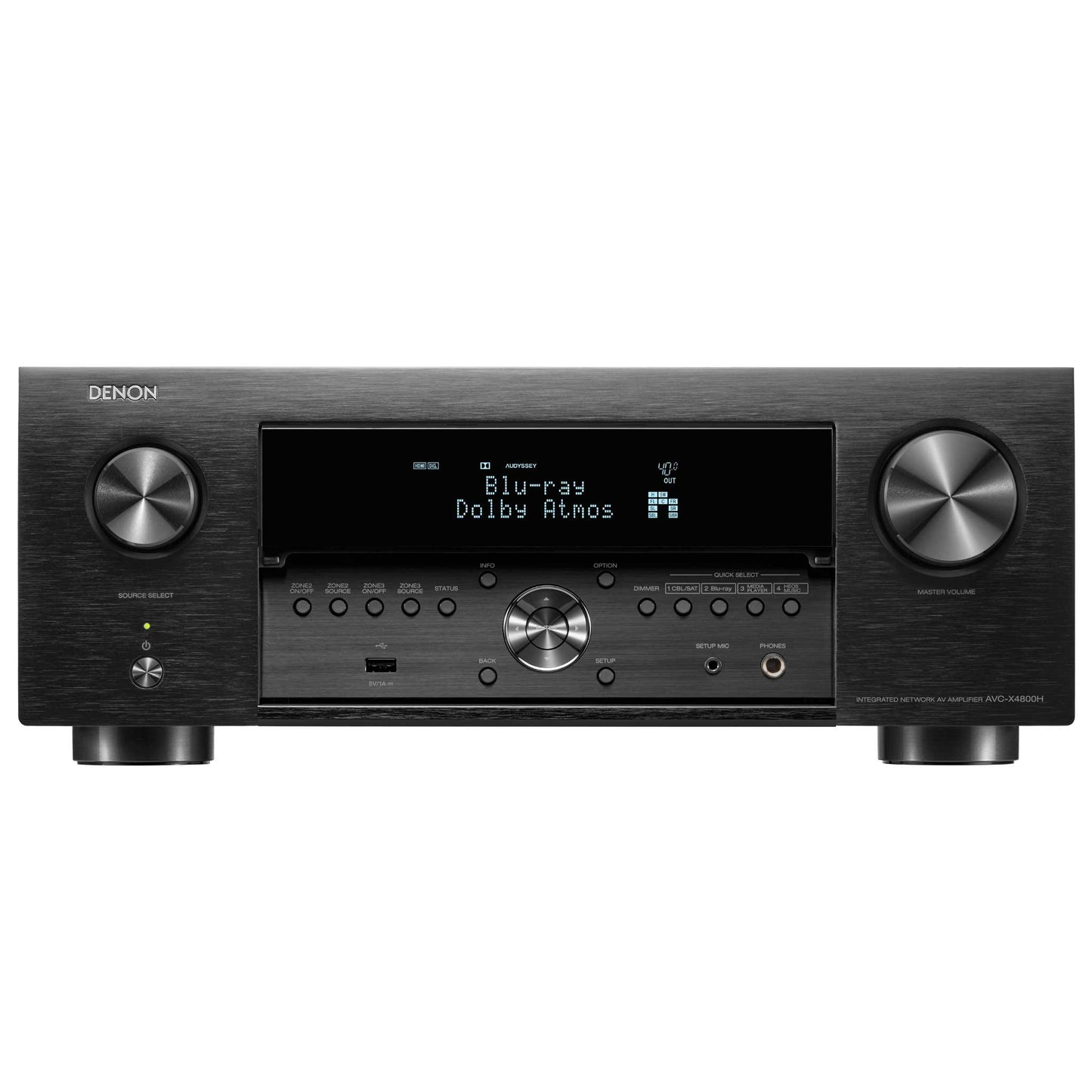 Denon AVC-X4800H Black Front Open