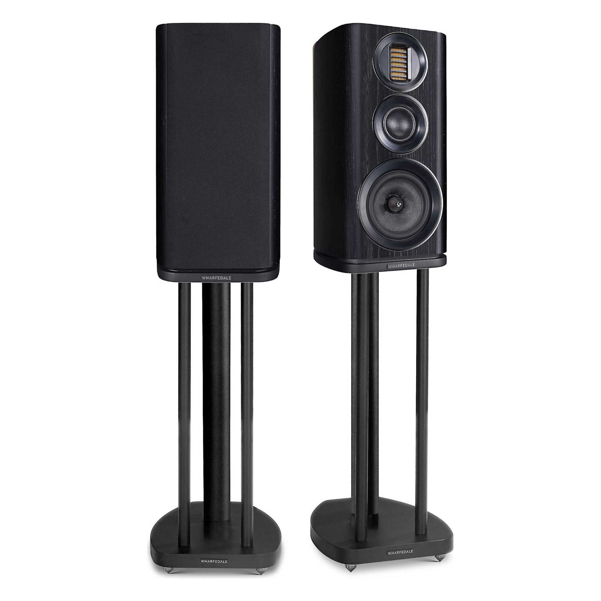 Wharfedale Evo 4.2 Speaker Stands With Black Speakers