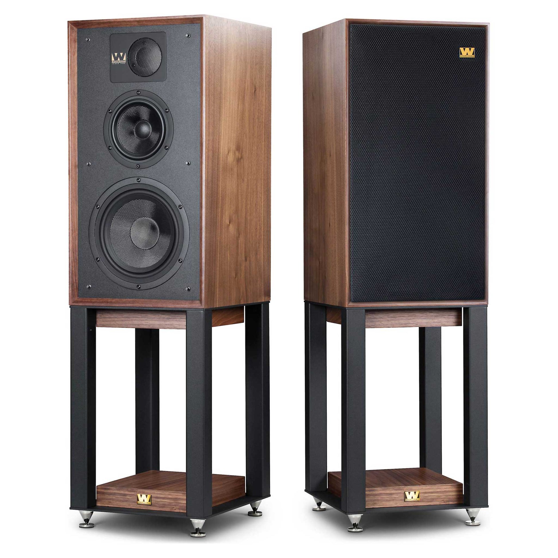 Wharfedale Linton Heritage Speakers With Stands Walnut