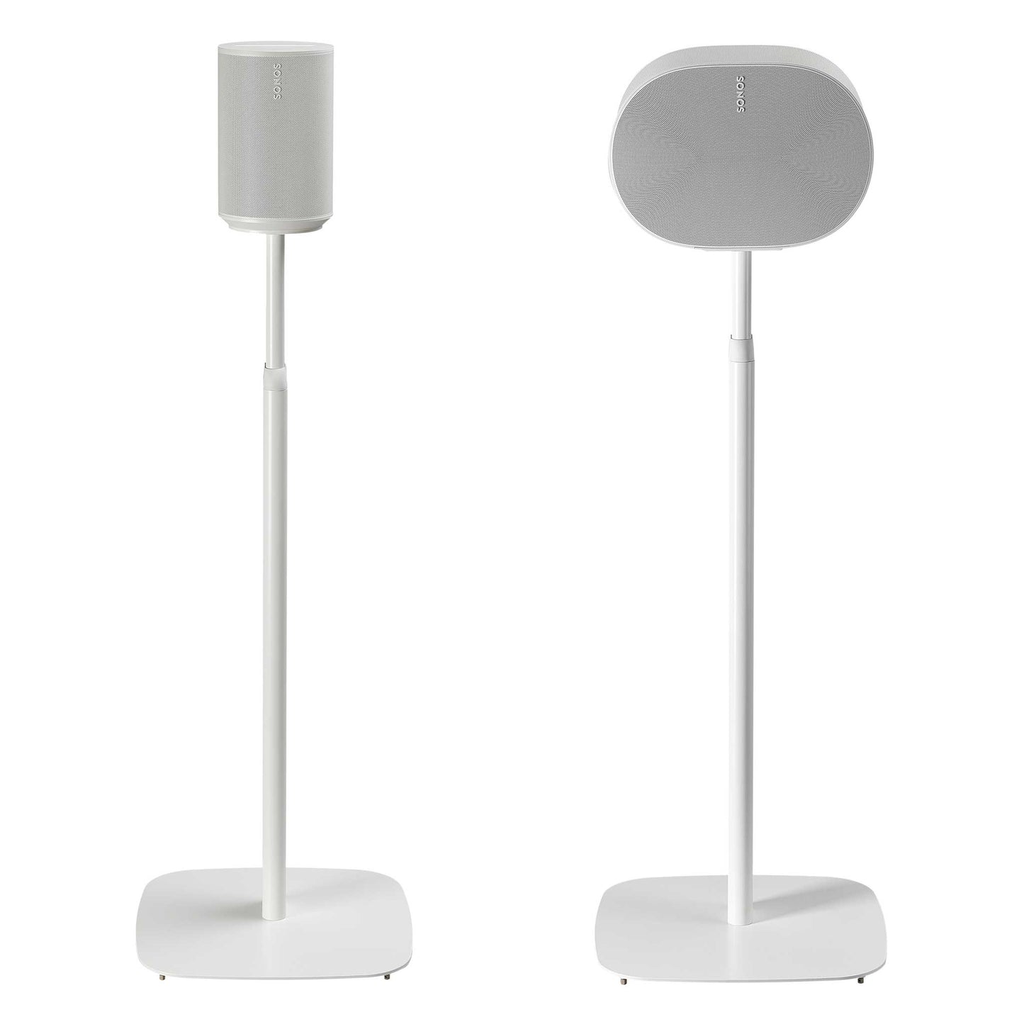 Mountson Adjustable Floor Stands For Sonos Era 100/300 White