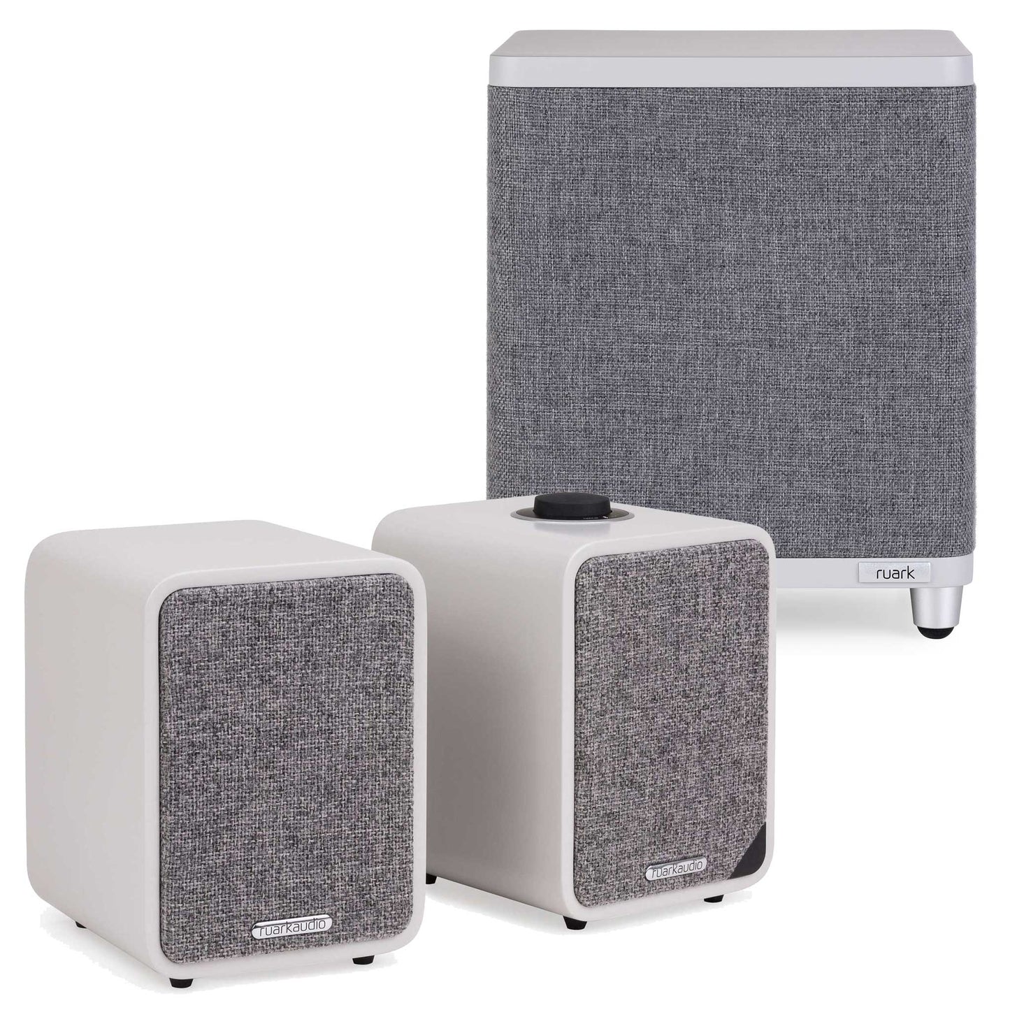 Ruark Audio MR1 MK2 with RS1 Subwoofer Soft Grey