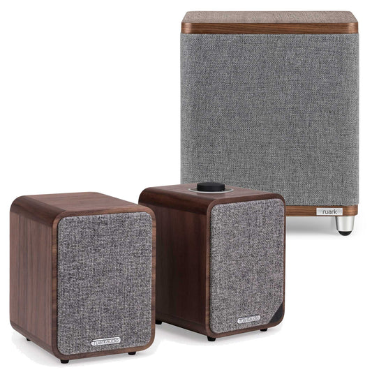 Ruark Audio MR1 MK2 with RS1 Subwoofer Walnut