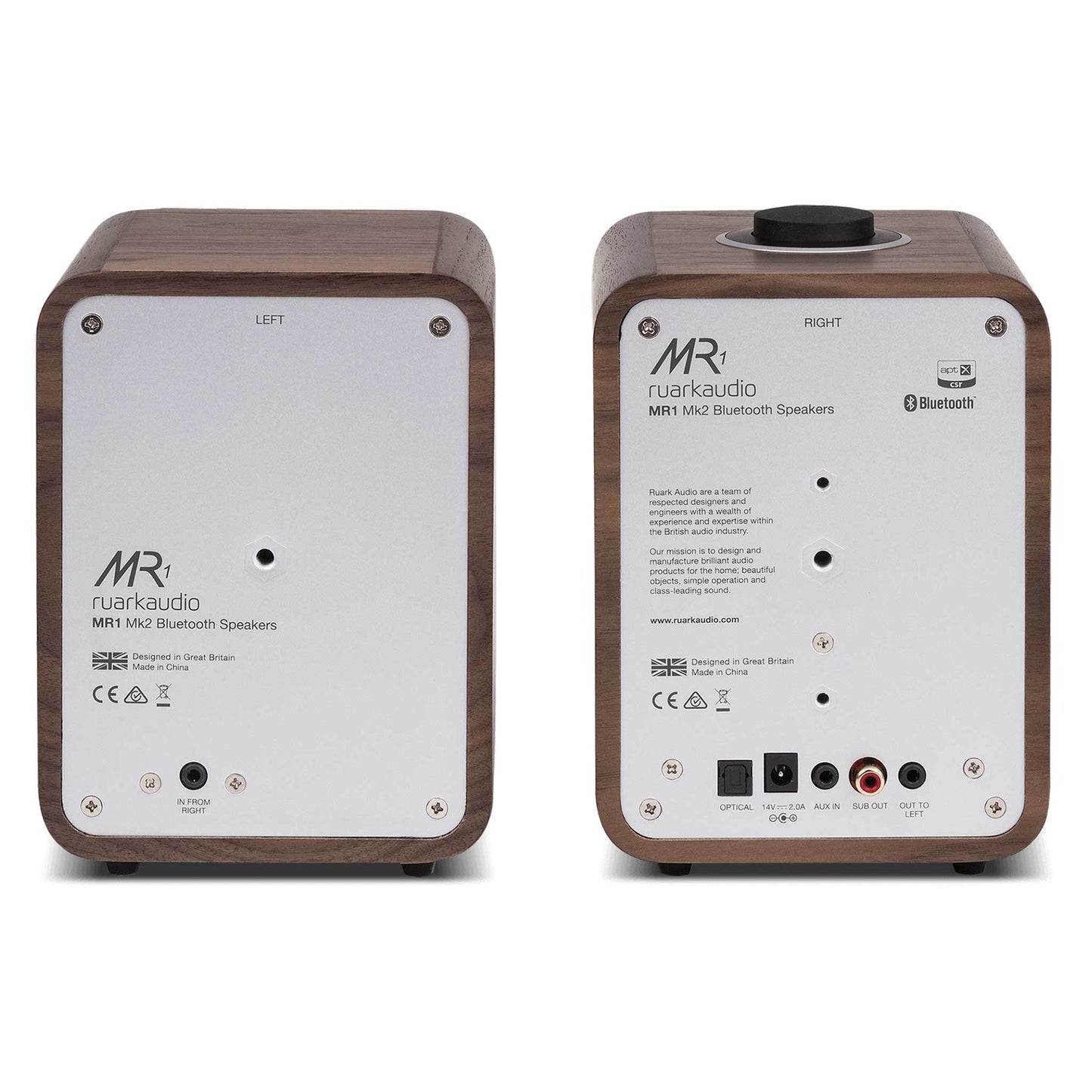 Ruark Audio MR1 MK2 Walnut Rear