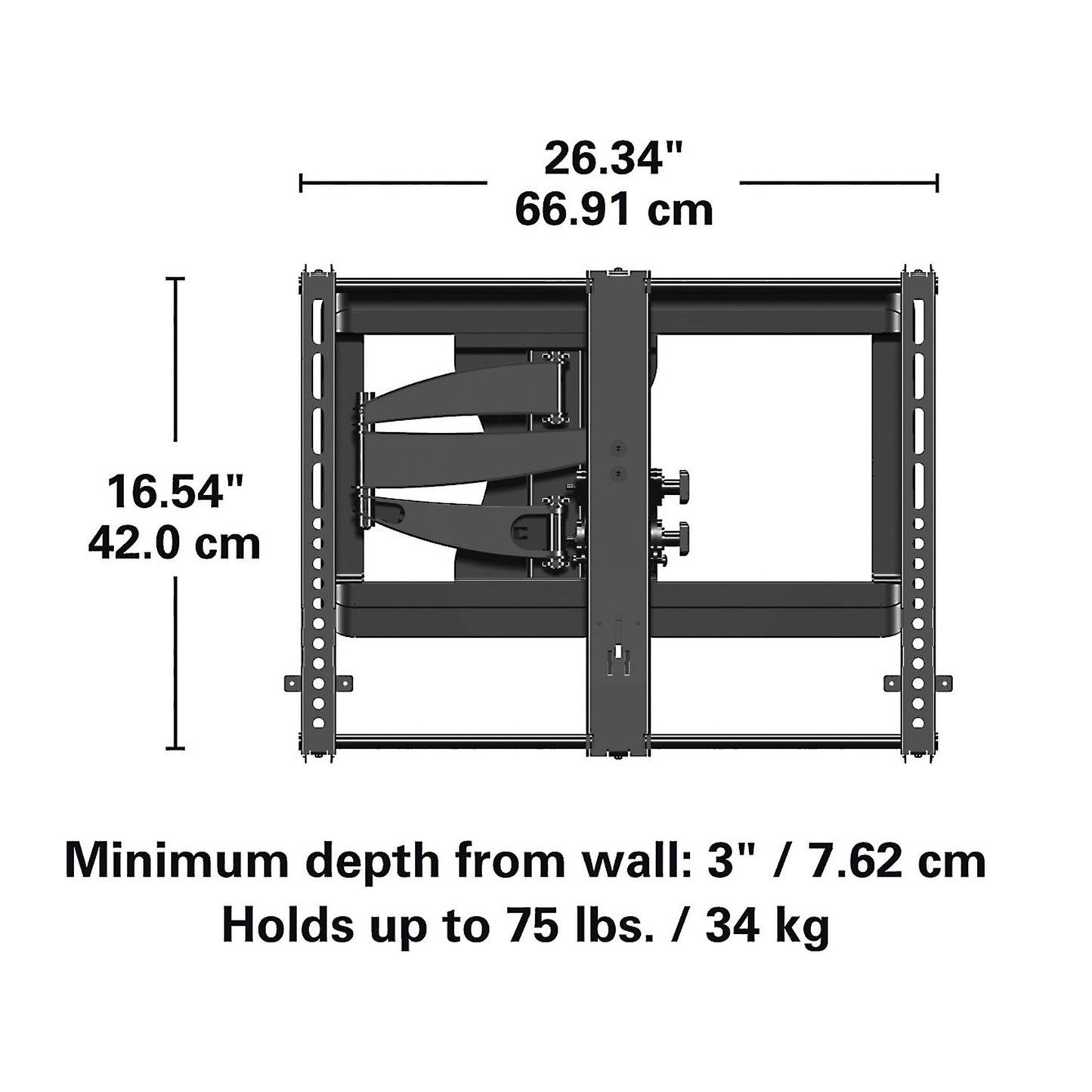 Sanus VMF620 Dimensions