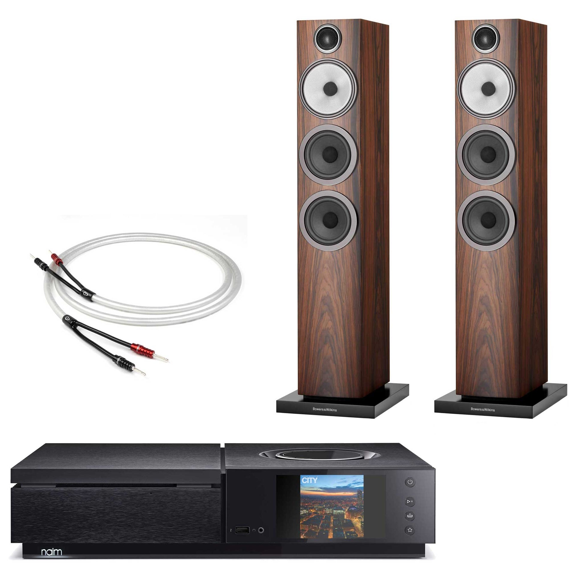 Naim Uniti Star With Bowers & Wilkins 704 S3 Mocha