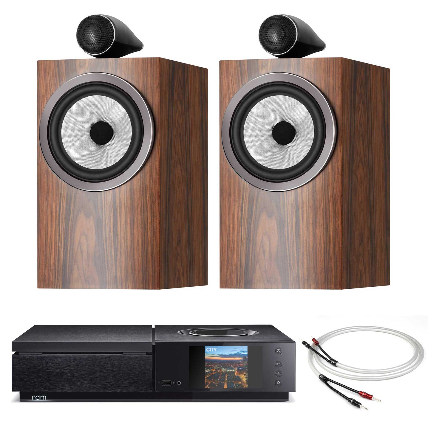 Naim Uniti Star With Bowers & Wilkins 705 S3 Mocha