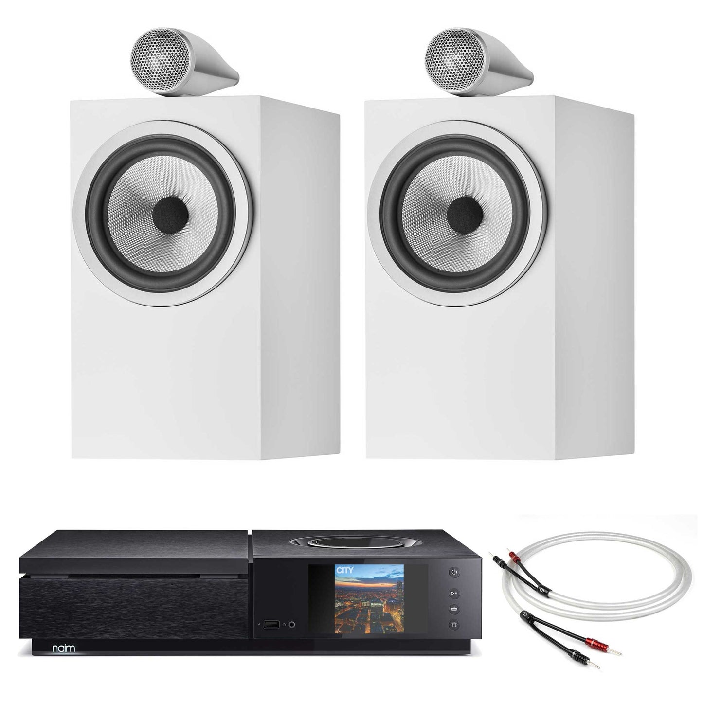 Naim Uniti Star With Bowers & Wilkins 705 S3 Satin White