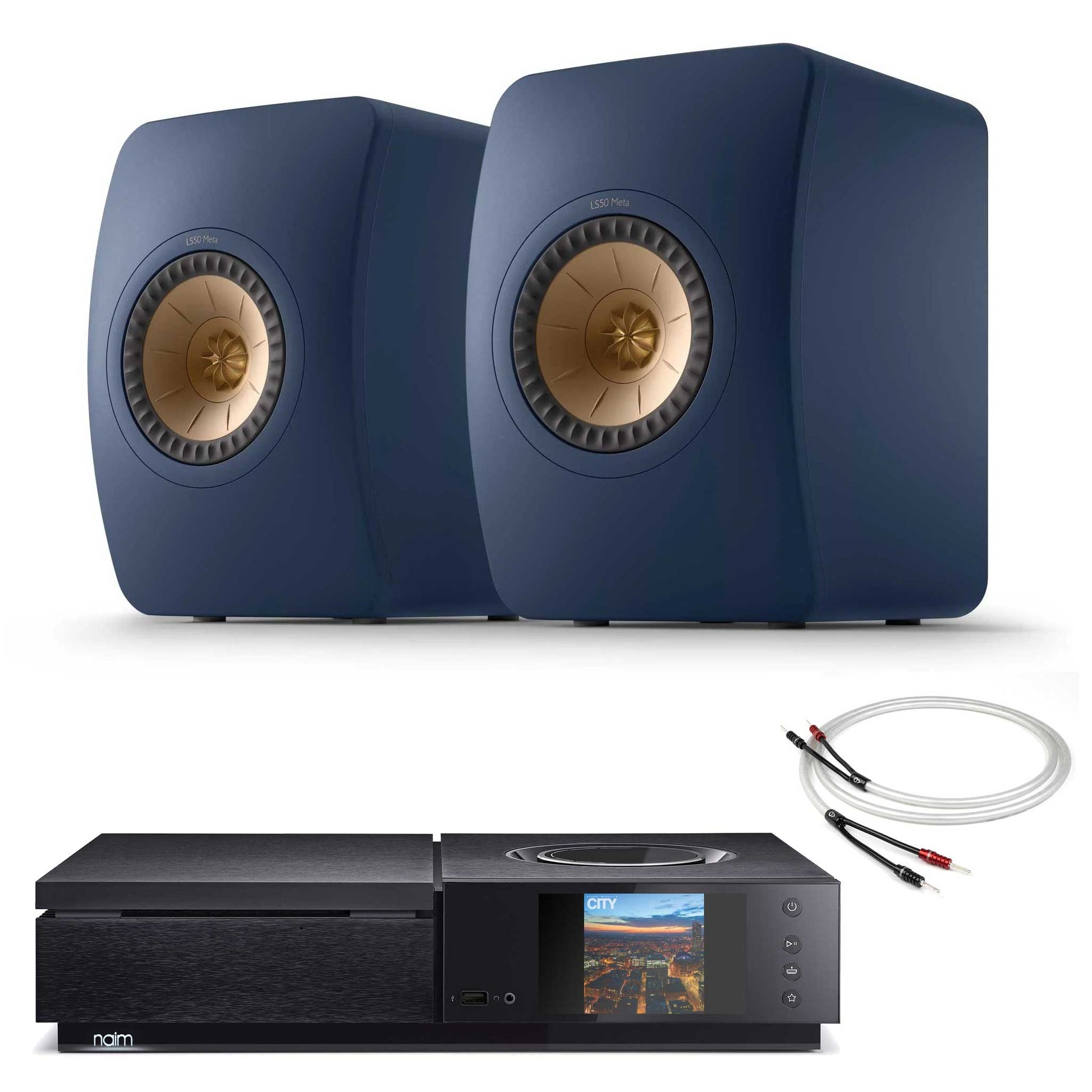 Naim Uniti Star With KEF LS50 Meta Royal Blue