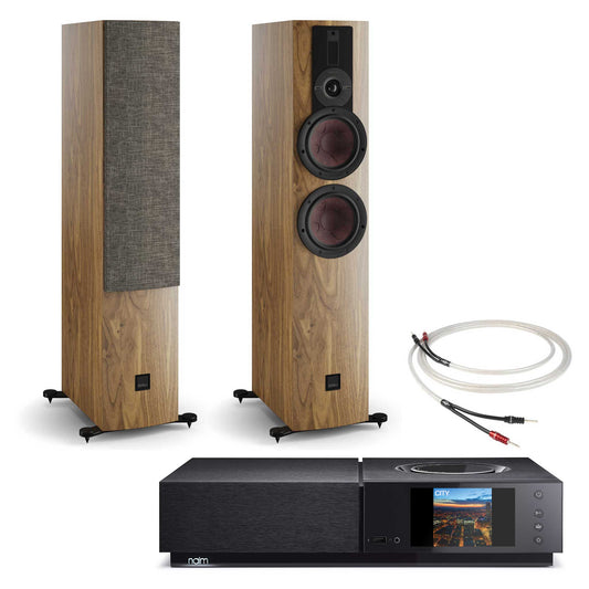 Naim Uniti Nova with Dali Rubikore 6 Speakers Natural Walnut