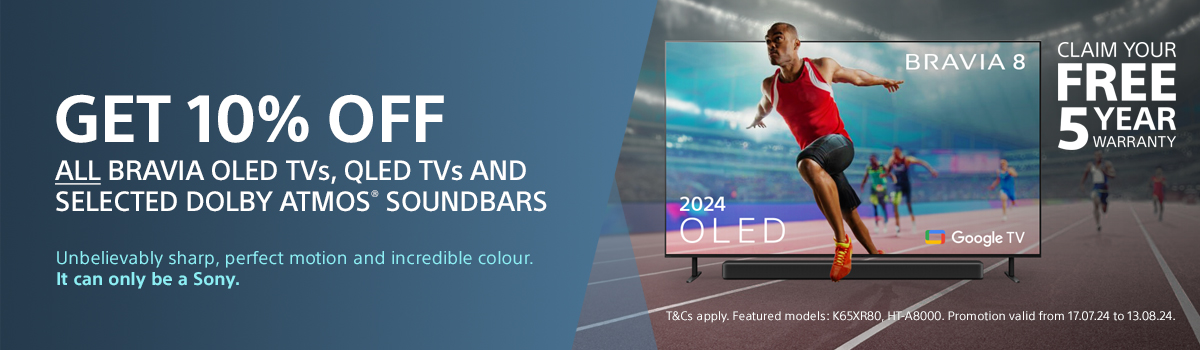 Save 10% On Seelected Sony BRAVIA TVs with Promo Code
